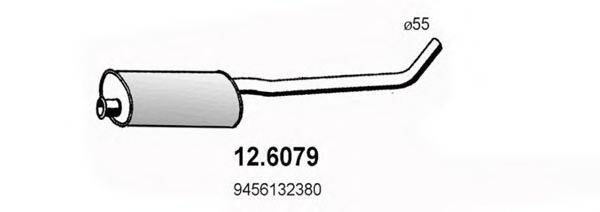 ASSO 126079 Середній глушник вихлопних газів