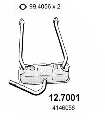 ASSO 127001 Глушник вихлопних газів кінцевий