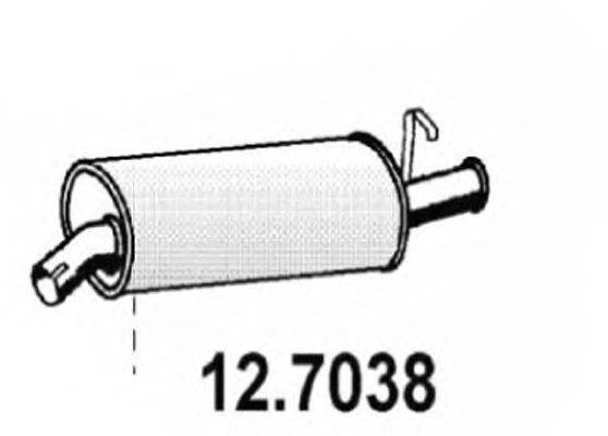 ASSO 127038 Глушник вихлопних газів кінцевий