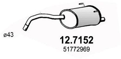 ASSO 127152 Глушник вихлопних газів кінцевий