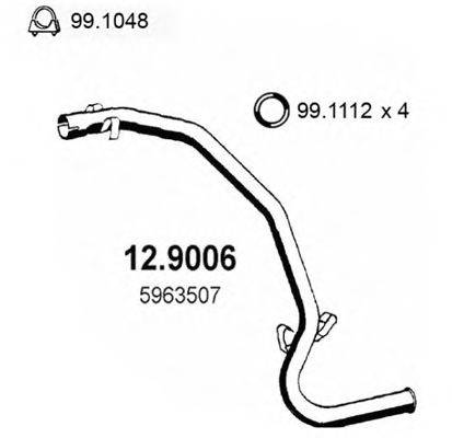 ASSO 129006 Труба вихлопного газу