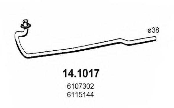 ASSO 141017 Труба вихлопного газу