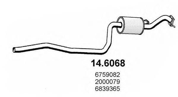 ASSO 146068 Середній глушник вихлопних газів