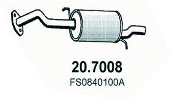 ASSO 207008 Глушник вихлопних газів кінцевий