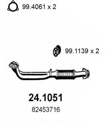 ASSO 241051 Труба вихлопного газу