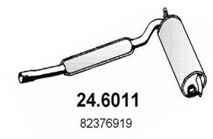 ASSO 246011 Середній глушник вихлопних газів