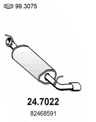 ASSO 247022 Глушник вихлопних газів кінцевий