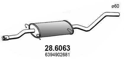 ASSO 286063 Середній глушник вихлопних газів