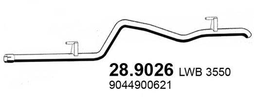 ASSO 289026 Труба вихлопного газу