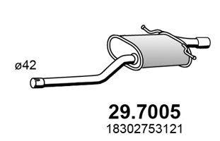 ASSO 297005 Глушник вихлопних газів кінцевий