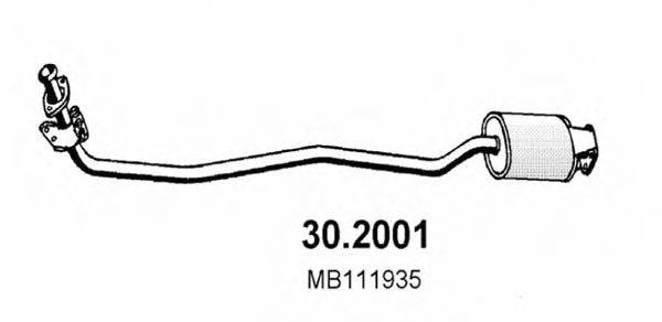 ASSO 302001 Передглушувач вихлопних газів