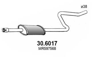 ASSO 306017 Середній глушник вихлопних газів