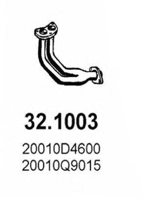 ASSO 321003 Труба вихлопного газу