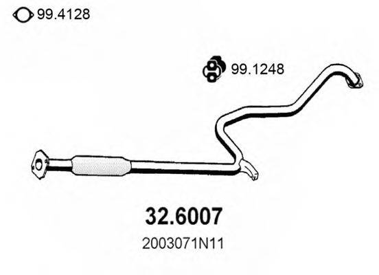 ASSO 326007 Середній глушник вихлопних газів