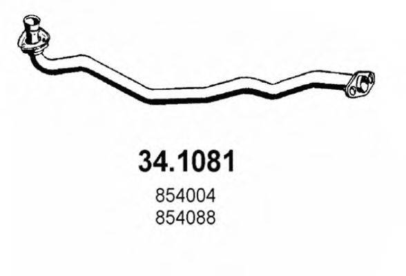 ASSO 341081 Труба вихлопного газу