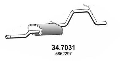 ASSO 347031 Глушник вихлопних газів кінцевий