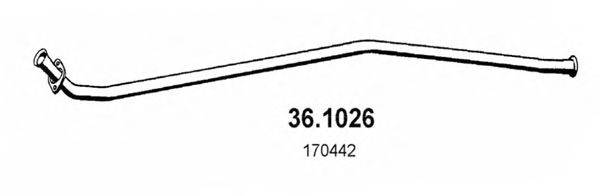 ASSO 361026 Труба вихлопного газу