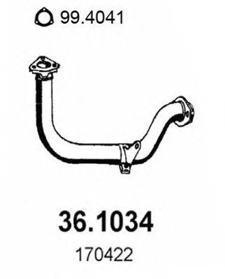 ASSO 361034 Труба вихлопного газу