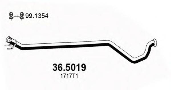 ASSO 365019 Труба вихлопного газу