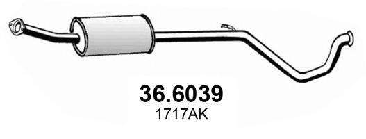 ASSO 366039 Середній глушник вихлопних газів