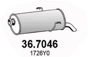 ASSO 367046 Глушник вихлопних газів кінцевий