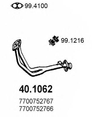 ASSO 401062 Труба вихлопного газу