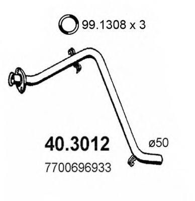 ASSO 403012 Труба вихлопного газу