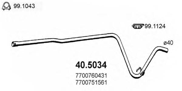 ASSO 405034 Труба вихлопного газу