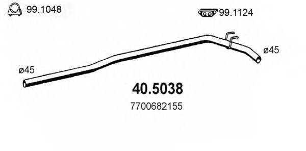 ASSO 405038 Труба вихлопного газу