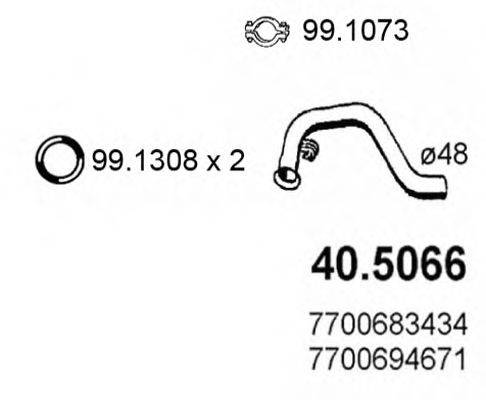 ASSO 405066 Труба вихлопного газу