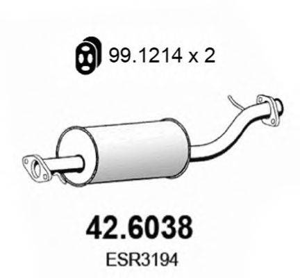 ASSO 426038 Середній глушник вихлопних газів