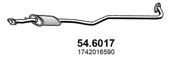 ASSO 546017 Середній глушник вихлопних газів