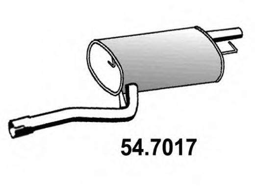 ASSO 547017 Глушник вихлопних газів кінцевий