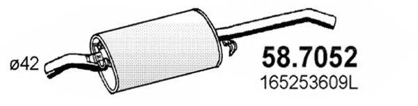 ASSO 587052 Глушник вихлопних газів кінцевий