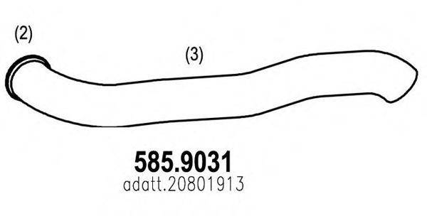ASSO 5859031 Труба вихлопного газу