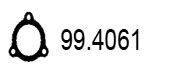 ASSO 994061 Прокладка, труба вихлопного газу