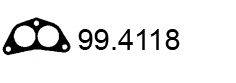 ASSO 994118 Прокладка, труба вихлопного газу