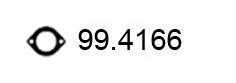 ASSO 994166 Прокладка, труба вихлопного газу
