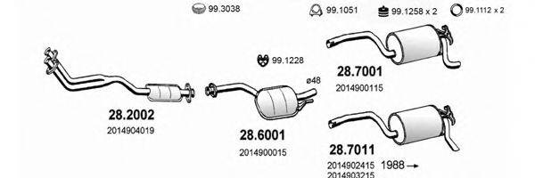 ASSO ART1415 Система випуску ОГ