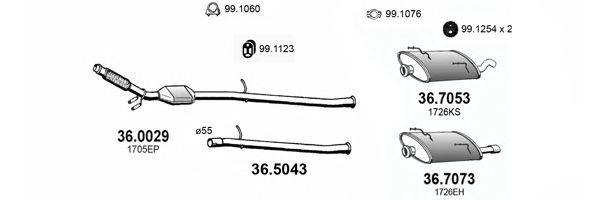 ASSO ART1840 Система випуску ОГ