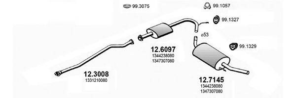 ASSO ART2960 Система випуску ОГ