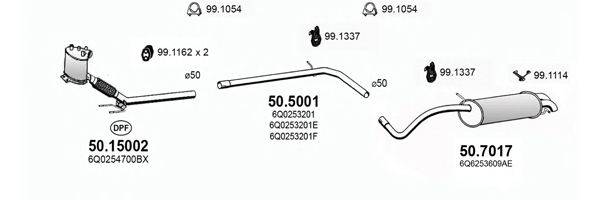 ASSO ART3731 Система випуску ОГ