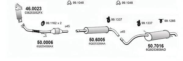 ASSO ART3710 Система випуску ОГ