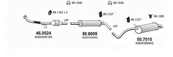 ASSO ART3641 Система випуску ОГ