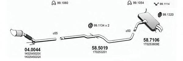 ASSO ART3066 Система випуску ОГ