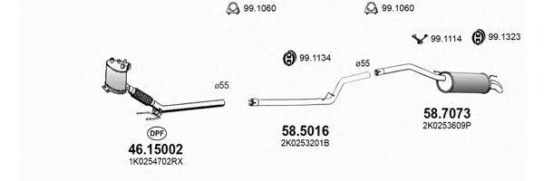 ASSO ART3768 Система випуску ОГ