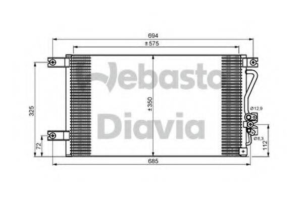 WEBASTO 82D0225613A Конденсатор, кондиціонер