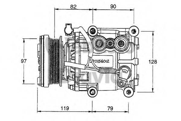 WEBASTO 82D0156012CA Компресор, кондиціонер