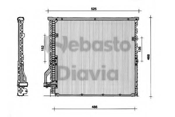 WEBASTO 82D0225014B Конденсатор, кондиціонер