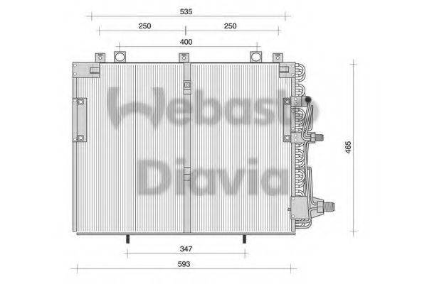 WEBASTO 82D0225036A Конденсатор, кондиціонер